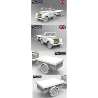 GEC35GM0076 ゲッコーモデル  1/35 英国陸軍 FV18001 マークI 4x4 ユーティリティビークル (前期型) w/10-cwt トレーラー 朝鮮戦争