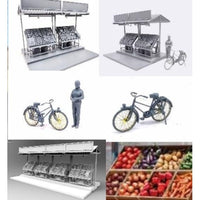 GEC35GM0122 ゲッコーモデル  1/35 サイゴン 果物と野菜の露天 1960~70年代
