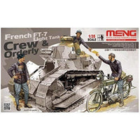 MENHS-005 モンモデル 1/35 フランス軽戦車FT-17乗員と通信兵セット