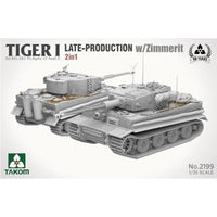 TKO2199 タコム 1/35 Sd.Kfz.181 Pz.Kpfw.VI タイガーI 後期型 w/ツィンメリット コーティング 「2 in 1」 (後期型/後期型指揮車