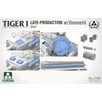 TKO2199 タコム 1/35 Sd.Kfz.181 Pz.Kpfw.VI タイガーI 後期型 w/ツィンメリット コーティング 「2 in 1」 (後期型/後期型指揮車