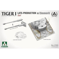 TKO2199 タコム 1/35 Sd.Kfz.181 Pz.Kpfw.VI タイガーI 後期型 w/ツィンメリット コーティング 「2 in 1」 (後期型/後期型指揮車