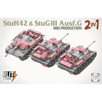 TKOB8017 タコム 1/35 10.5cm突撃榴弾砲42 & III号 突撃砲G型 中期型 2 in 1 w/車載品