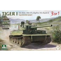 TKO2192 タコム 1/35 Sd.Kfz.181 Pz.Kpfw.Ⅵ Ausf.E タイガーⅠ '実験計画' 3 in 1