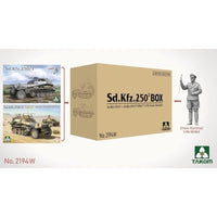 TKO2194W タコム 1/35|1/16 Sd.Kfz.250 ボックス (TKO2184 + TKO2194 + TKO1022 1/16 エルヴィン・ロンメル) 限定版