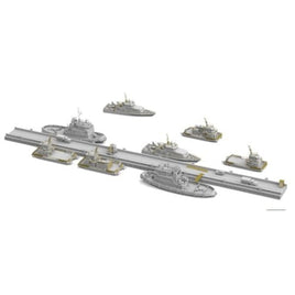 TKO6015 タコム 1/350 浮橋式桟橋 & 艦艇セット