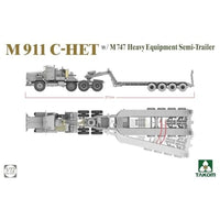 TKO5024 タコム 1/72 M911 C-HET 戦車運搬車 w/M747重装備セミトレーラー