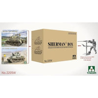 TKO2205W シャーマン2 ボックス (TKO2205 + TKO2206 + TKO1025 1/16 WW.II 米陸軍 戦車兵w/.50 機関銃)限定版