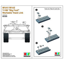 RFM5009 ライフィールドモデル 1/35 M1A1/M1A2用 T-158 「ビッグフット」可動式履帯セット