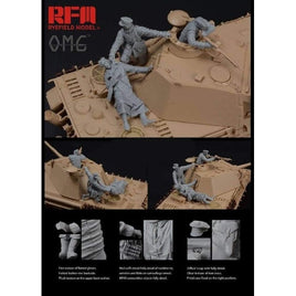 RFMOM35001 ライフィールド 1/35 ドイツ戦車兵セット「銃弾に倒れた兵士」レジン製フィギュア3体入り