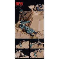 RFMOM35001 ライフィールド 1/35 ドイツ戦車兵セット「銃弾に倒れた兵士」レジン製フィギュア3体入り