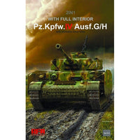 RFM5055 ライフィールドモデル 1/35 IV号戦車 G/H型 w/連結組立可動式履帯&フルインテリア (2 in 1)