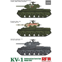 RFM5056 ライフィールドモデル 1/35 KV-1 Mod.1942 装甲強化型鋳造砲塔搭載型 w/可動式履帯