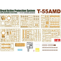 RFM5091 ライフィールドモデル 1/35 T-55AMD 中戦車 w/ドロースト システム & 可動式履帯