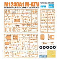 RFM4801 ライフィールドモデル 1/48 M1240A1 M-ATV MRAP w/フルインテリア