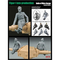 RFM5101 ライフィールドモデル 1/35 ティーガーI 後期型 (ヴィレル・ボカージュの戦い) w/ツィンメリット & ドイツパンツァーエース