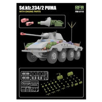 RFM5110 ライフィールドモデル 1/35 Sd.Kfz. 234/2 プーマ 8輪 重装甲偵察車 w/エンジンパーツ