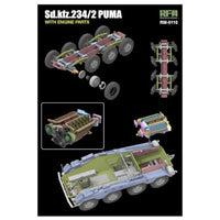 RFM5110 ライフィールドモデル 1/35 Sd.Kfz. 234/2 プーマ 8輪 重装甲偵察車 w/エンジンパーツ