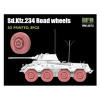 RFM2073 ライフィールドモデル 1/35 1/35 Sd.Kfz. 234/2 プーマ用 ホイールセット (3Dプリンター製、8個入り)