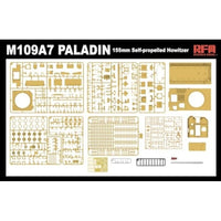 RFM5129 ライフィールドモデル 1/35 M109A7 パラディン 155mm自走砲 w/金属砲身 & 連結組立可動式履帯
