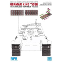 RFM3032 ライフィールド 1/35 キングタイガーシリーズ用Gg26/800/300タイプ可動式履帯(インジェクション製)