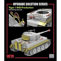 RFM5152D ライフィールドモデル 1/35 タイガーI 重戦車 中期型 w/フルインテリア (クリア & 通常 車体パーツ、連結組立可動式履帯) +