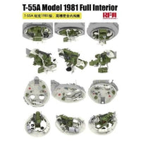 RFM5155 ライフィールドモデル 1/35 T-55A Mod.1981 w/フルインテリア&可動式履帯