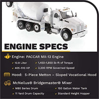 71081 DIECAST MASTERS 1/50 ケンワース T880 SBFA McNeilus BridgeMaster ミキサー
