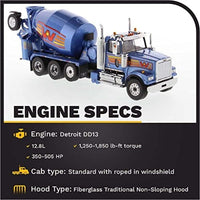 71075 DIECAST MASTERS 1/50 ウエスタンスター 4900 McNeilus BridgeMaster ミキサー メタリックブルー