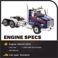 71039 DIECAST MASTERS 1/50 ウエスタンスター 4700 SB タンデムトラクター メタリックブルー