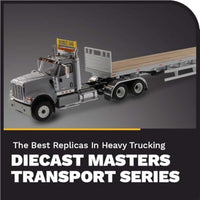 71041 DIECAST MASTERS 1/50 インターナショナル HX520 タンデムトラクター 53フラットベッドトレーラーライトグレー/シルバー