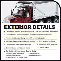 71077 DIECAST MASTERS 1/50 ピータービルト 567 SF OX Stampede  メタリックレッドキャブ