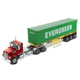 71049 DIECAST MASTERS 1/50 ウエスタンスター 4700 SB タンデム Mレッド 40 Dry EverGreen