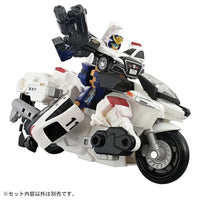 トミカ ジョブレイバー TJBDX ライジングポリスブレイバー デカライドアーマー白バイ DXセット