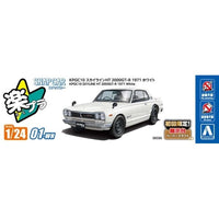 スナップカー 1/24 01-WH KPGC10 スカイラインHT 2000GT-R 1971 ホワイト