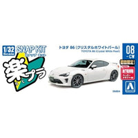 楽プラ スナップキット 08-CW トヨタ 86(クリスタルホワイトパール)