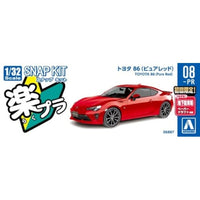 楽プラ スナップキット 08-PR トヨタ 86(ピュアレッド)