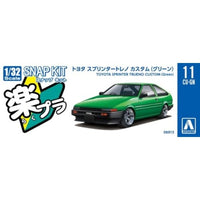 楽プラ スナップキット 11CU-GN トヨタ スプリンタートレノ カスタム(グリーン)