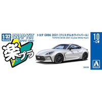 楽プラ スナップキット No.10-CW トヨタ GR86 2021(クリスタルホワイトパール)