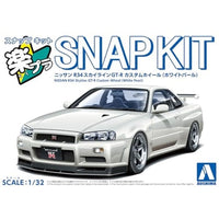 楽プラ スナップキット 12CU-WP ニッサン R34スカイラインGT-Rカスタムホイール(ホワイトパール)