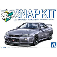 楽プラ スナップキット 12CU-AS ニッサン R34スカイラインGT-Rカスタムホイール(アスリートシルバー)