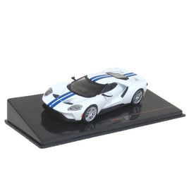 CLC536N IXO 1/43 フォード GT 2017 ホワイト/ブルーライン