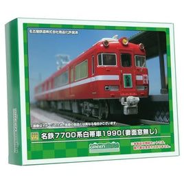31822 名鉄7700系 白帯車1990(妻面窓無し)増結2両編成セット(動力無し)
