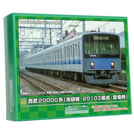 31878 西武20000系(池袋線・20103編成・登場時)増結用中間車6両セット(動力無し)