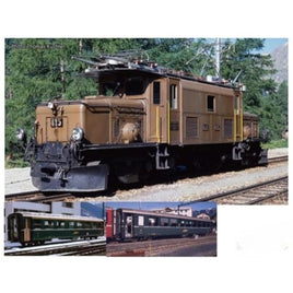 10-1987 Ge6/6-I <レーティッシュ・クロコダイル> + アルプスの緑の客車 5両セット
