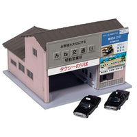 23-456C 駅前タクシー営業所 (レトロピンク・タクシー2台付)
