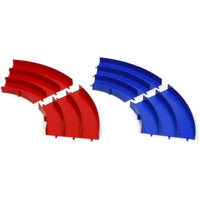 J-CUP Jrサーキット カーブ(青/赤)各4枚セット