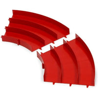 J-CUP Jrサーキット カーブ(青/赤)各4枚セット