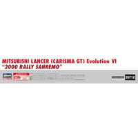 20712 1/24 三菱 ランサー(カリスマGT) エボリューション VI '2000 ラリー サンレモ'