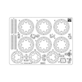 21777 1/12 ヤマハ TZR250(3MA)後期型(1990)用エッチングパーツ